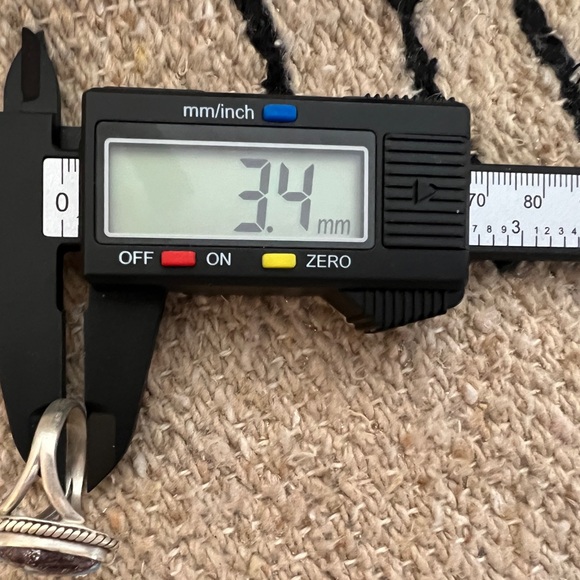 ❤️ Golden Hills Turquoise Brushed 925 Southwestern Navajo Ring SZ 8 Matte Stone - Picture 15 of 15